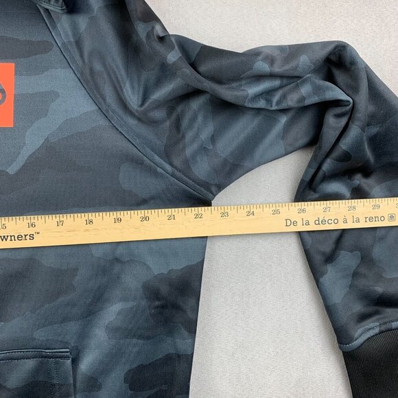 686 Mens Small Blue Camo Hoodie Long Sleeve Bonded Fleece Pullover Snowboarding - Picture 8 of 12